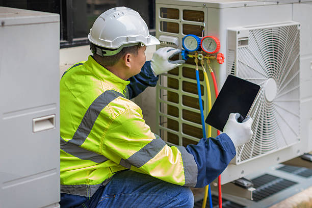 Professional Hvac technician working in Pineville, SC